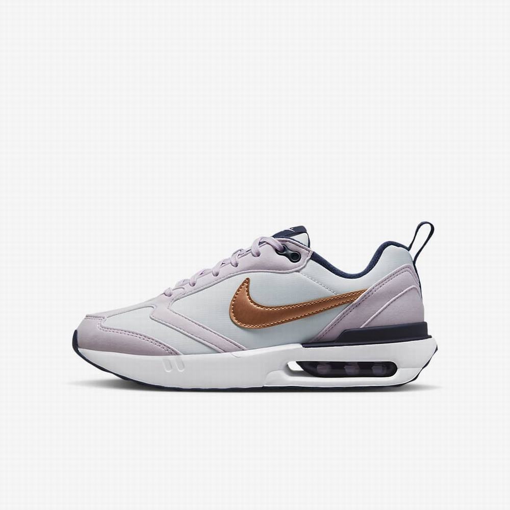 Nike Air Max Dawn Gyerek Utcai Cipő Platina Lila Sötétkék Metal Réz | NI2735-R84