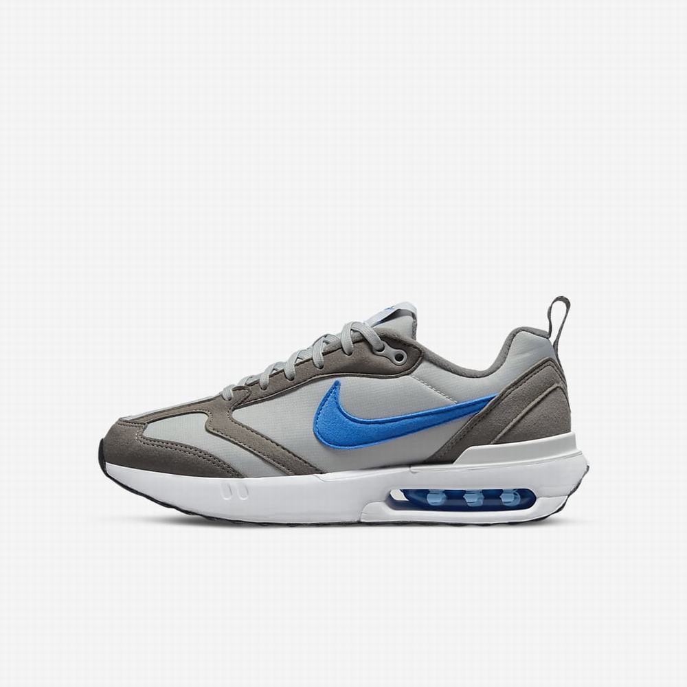 Nike Air Max Dawn Gyerek Utcai Cipő Szürke Fehér Kék | NI4238-T64
