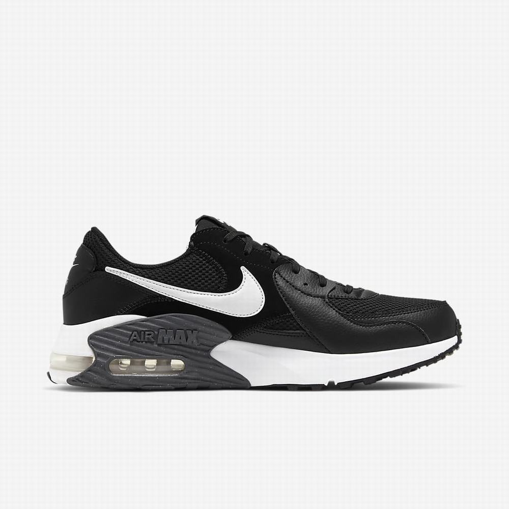 Nike Air Max Excee Férfi Utcai Cipő Fekete Sötétszürke Fehér | NI1068-A57