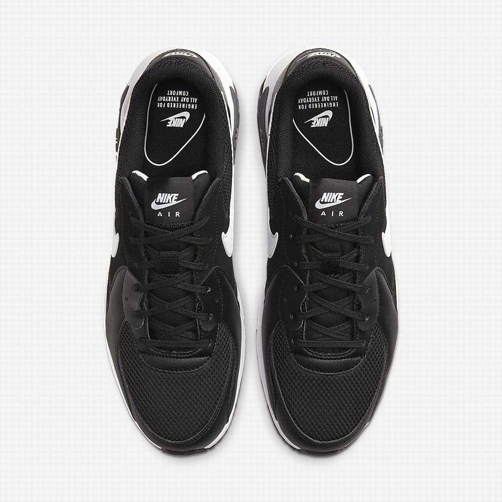 Nike Air Max Excee Férfi Utcai Cipő Fekete Sötétszürke Fehér | NI1068-A57