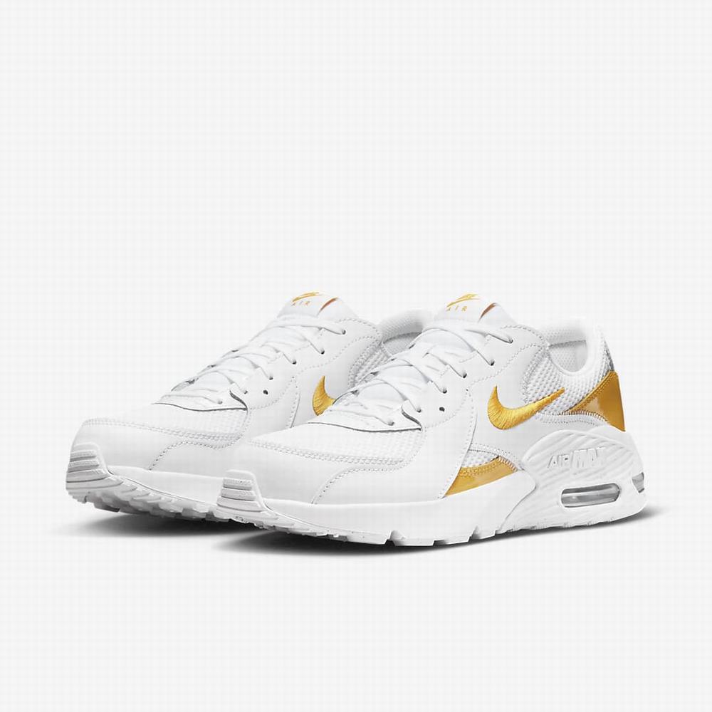 Nike Air Max Excee Női Utcai Cipő Fehér Arany | NI2906-M60