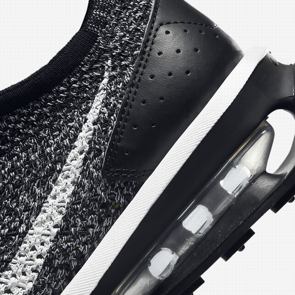 Nike Air Max Flyknit Racer Női Utcai Cipő Fekete Fehér | NI8942-A58