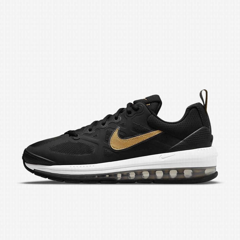 Nike Air Max Genome Férfi Utcai Cipő Fekete Fehér Metal Arany | NI0539-L60