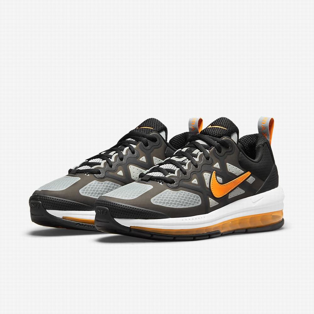 Nike Air Max Genome Férfi Utcai Cipő Fekete Szürke Fehér Narancssárga | NI1386-K27