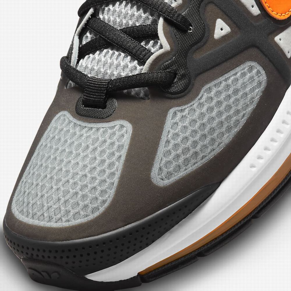Nike Air Max Genome Férfi Utcai Cipő Fekete Szürke Fehér Narancssárga | NI1386-K27