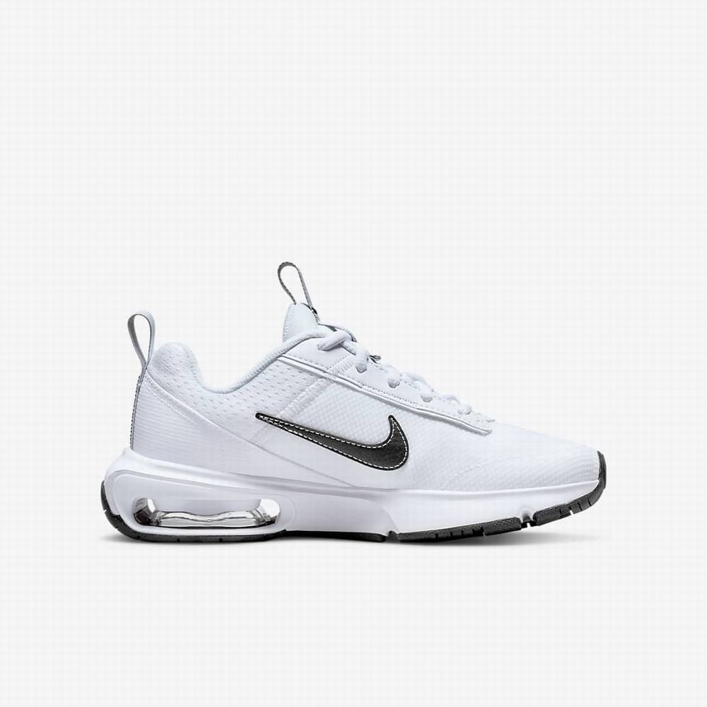 Nike Air Max INTRLK Lite Gyerek Utcai Cipő Fehér Szürke Fekete | NI4790-K94