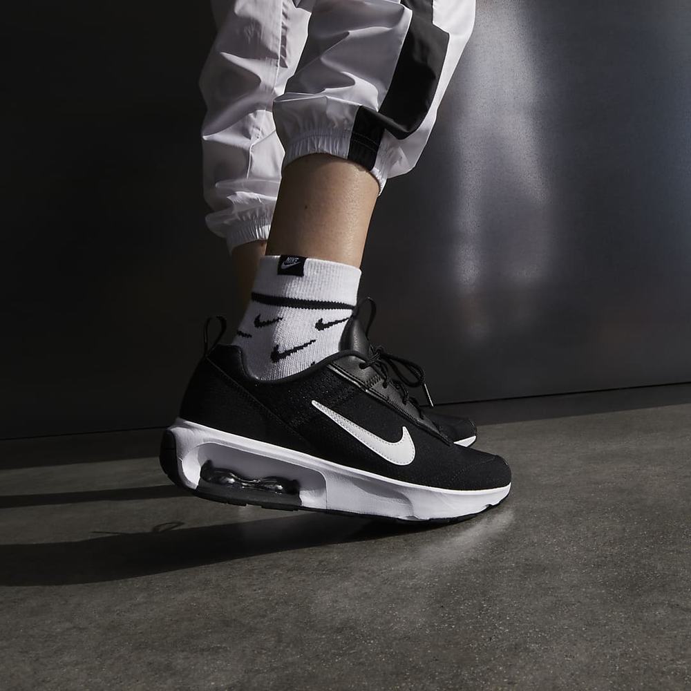 Nike Air Max INTRLK Lite Női Utcai Cipő Fekete Sötétszürke Szürke Fehér | NI3049-X05