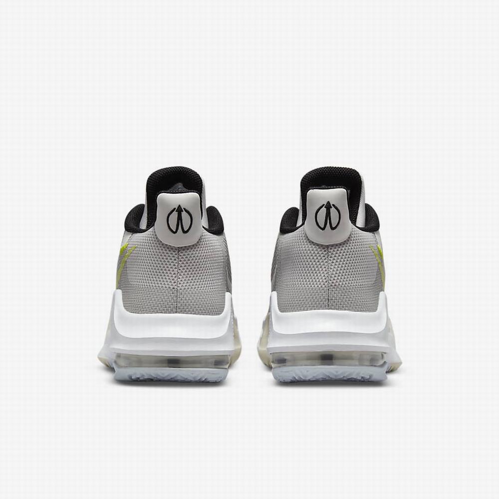 Nike Air Max Impact 3 Férfi Kosárlabda Cipő Világos Szürke Szürke Zöld | NI9657-Z51