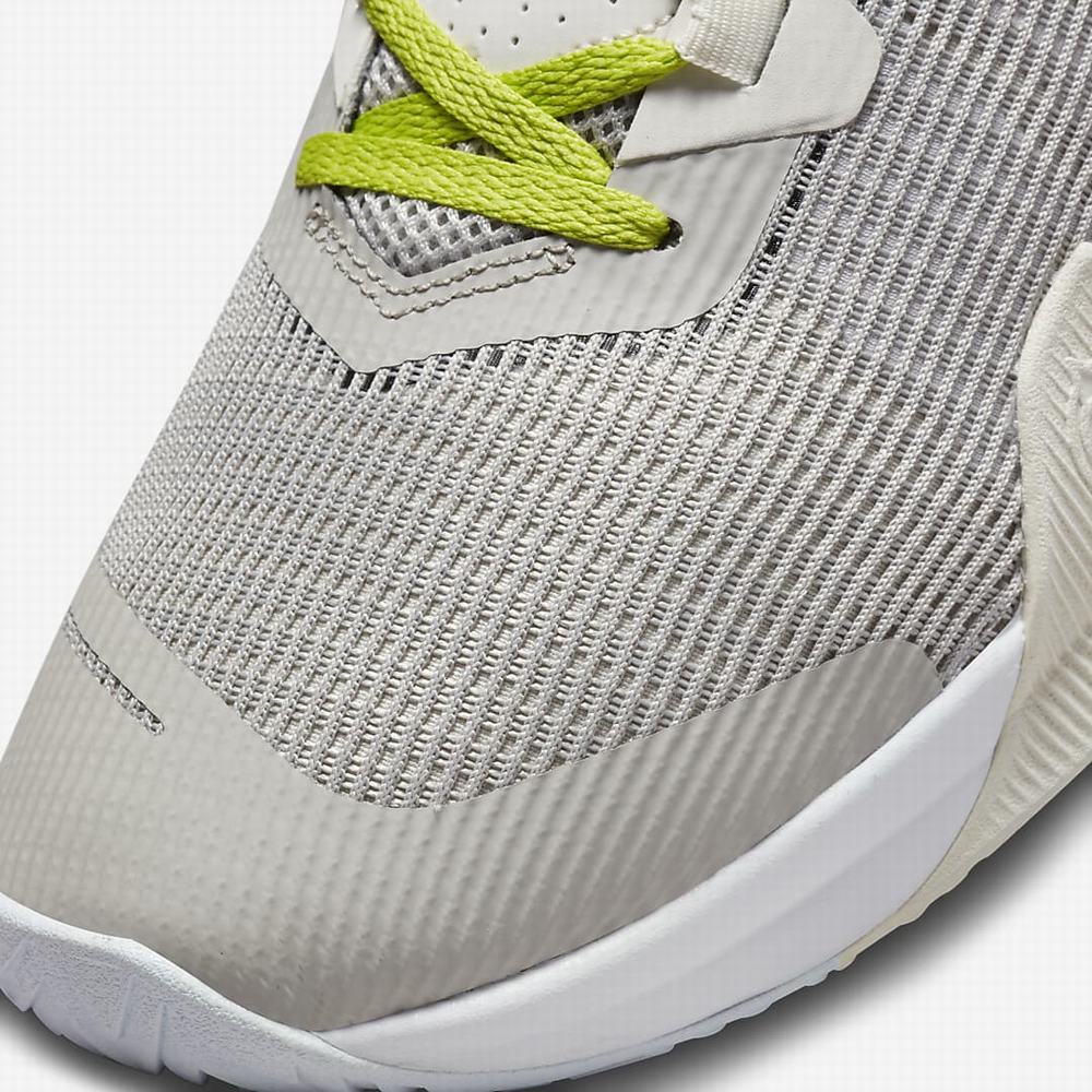 Nike Air Max Impact 3 Férfi Kosárlabda Cipő Világos Szürke Szürke Zöld | NI9657-Z51
