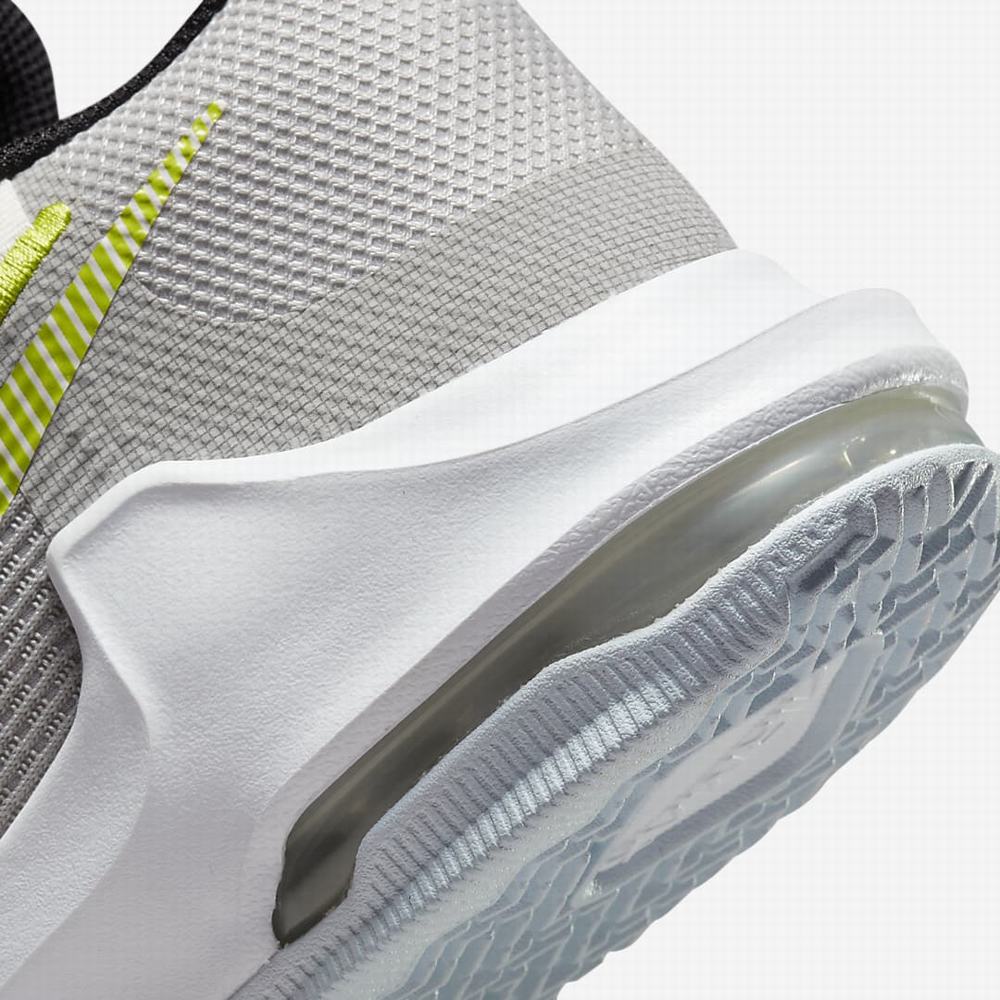 Nike Air Max Impact 3 Férfi Kosárlabda Cipő Világos Szürke Szürke Zöld | NI9657-Z51