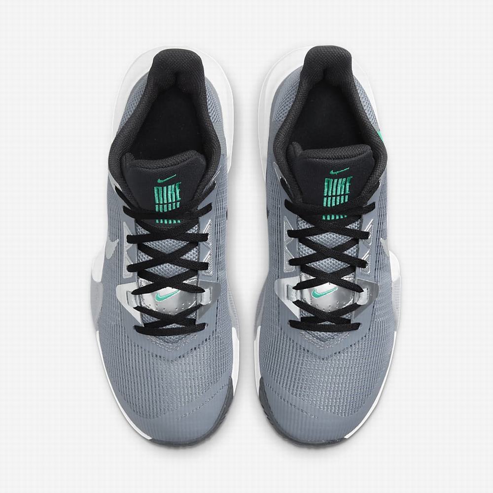 Nike Air Max Impact 3 Női Kosárlabda Cipő Szürke Fekete Szürke Metal Titán | NI4206-T78