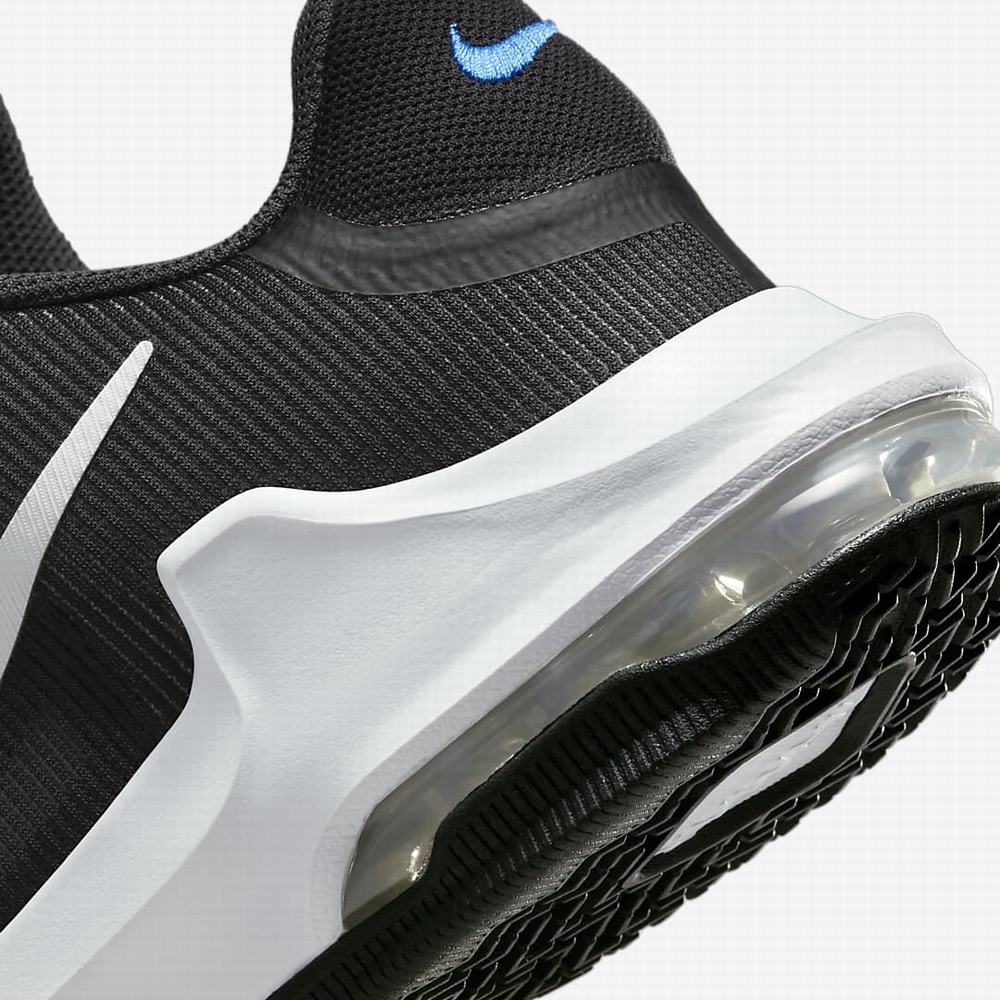 Nike Air Max Impact 4 Férfi Kosárlabda Cipő Fekete Sötétszürke Kék Fehér | NI8124-N37