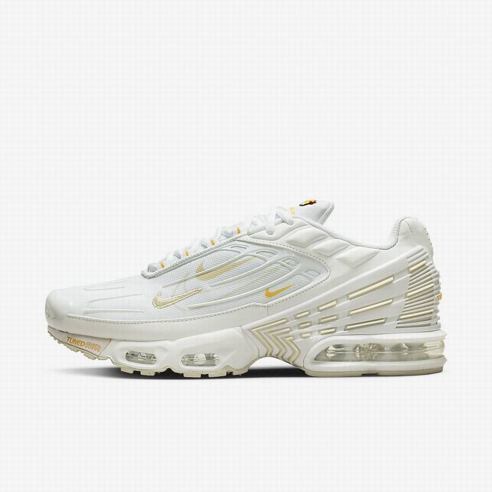 Nike Air Max Plus 3 Férfi Utcai Cipő Fehér Barna | NI9317-M79