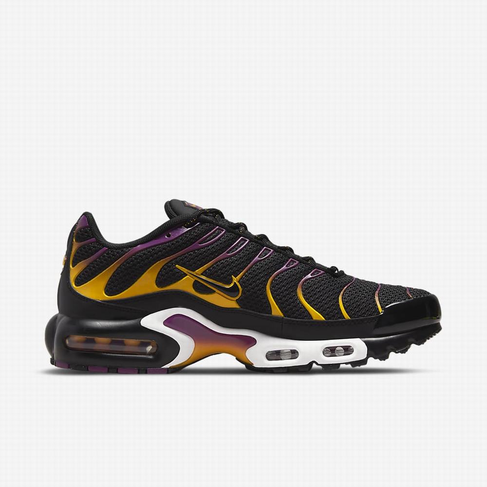 Nike Air Max Plus Férfi Utcai Cipő Fekete Arany Fekete | NI5612-F29