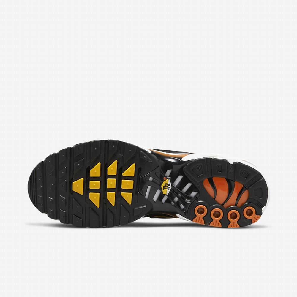 Nike Air Max Plus Férfi Utcai Cipő Narancssárga Fekete Fehér Arany | NI1830-D02
