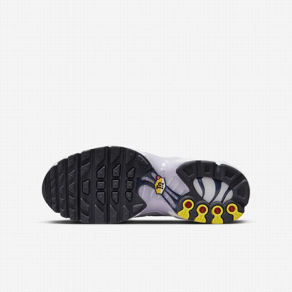 Nike Air Max Plus Gyerek Utcai Cipő Fehér Platina Lila Metal Titán | NI6819-X71