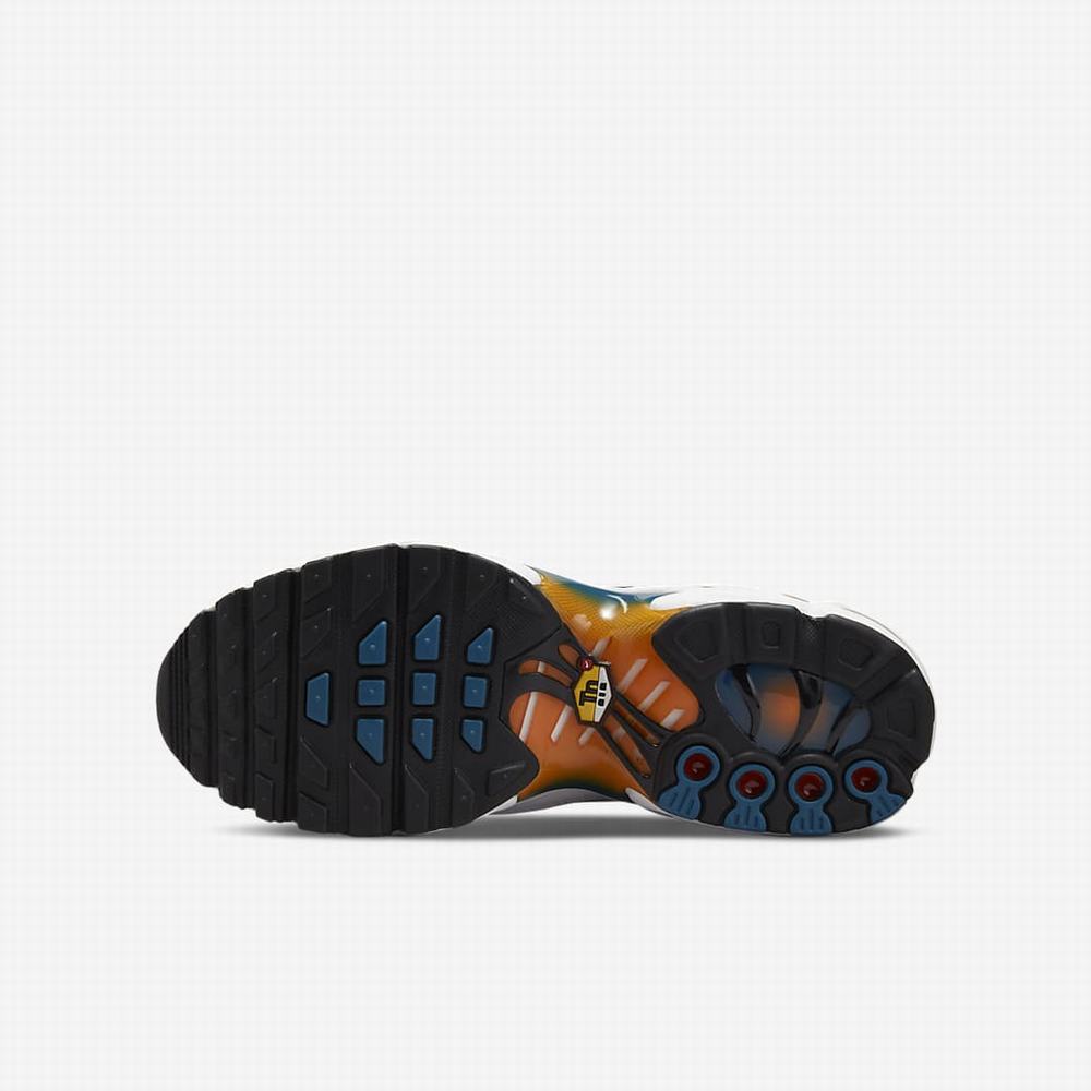Nike Air Max Plus Gyerek Utcai Cipő Fehér Fekete | NI8201-M05