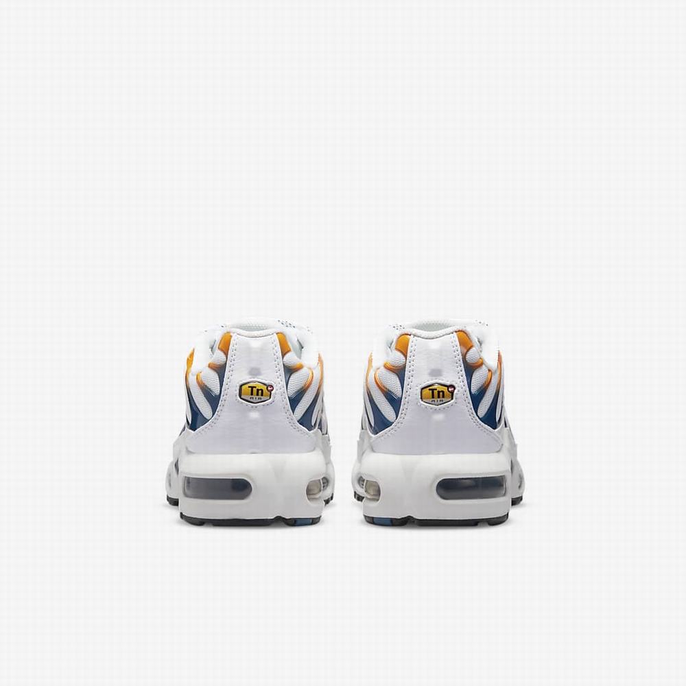 Nike Air Max Plus Gyerek Utcai Cipő Fehér Fekete | NI8201-M05