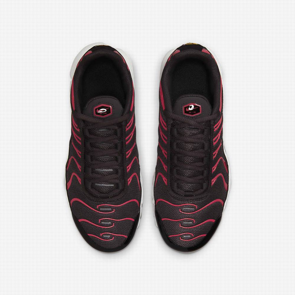 Nike Air Max Plus Gyerek Utcai Cipő Szürke Piros Fehér Fekete | NI7148-D21