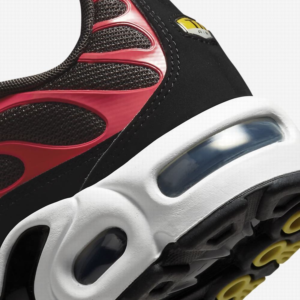 Nike Air Max Plus Gyerek Utcai Cipő Szürke Piros Fehér Fekete | NI7148-D21