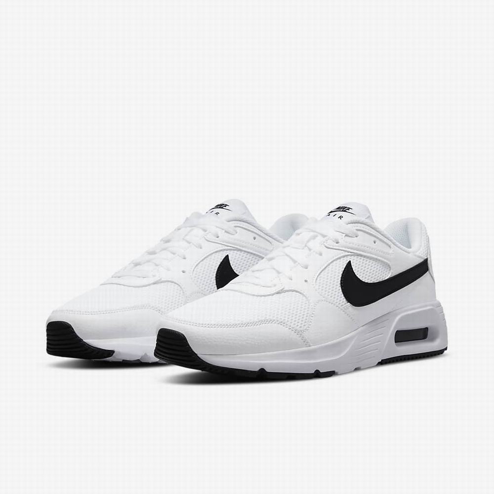 Nike Air Max SC Férfi Utcai Cipő Fehér Fekete | NI4762-F05