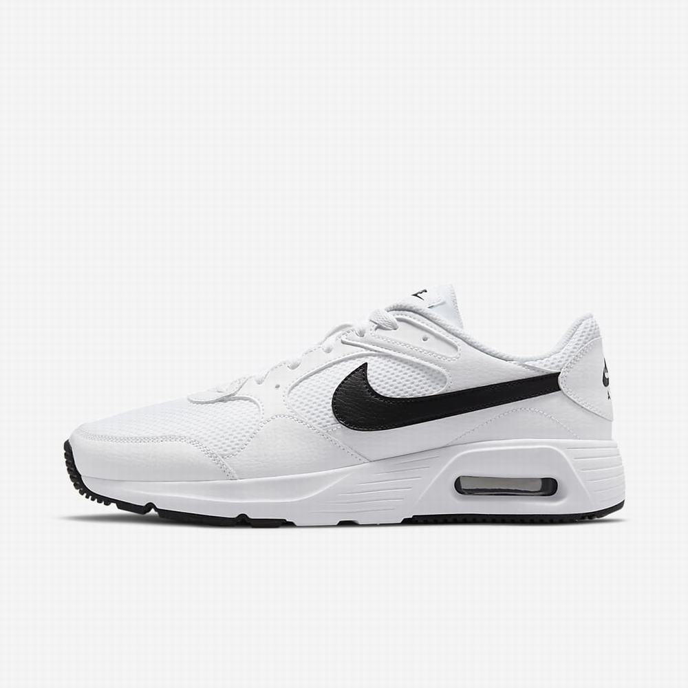 Nike Air Max SC Férfi Utcai Cipő Fehér Fekete | NI4762-F05