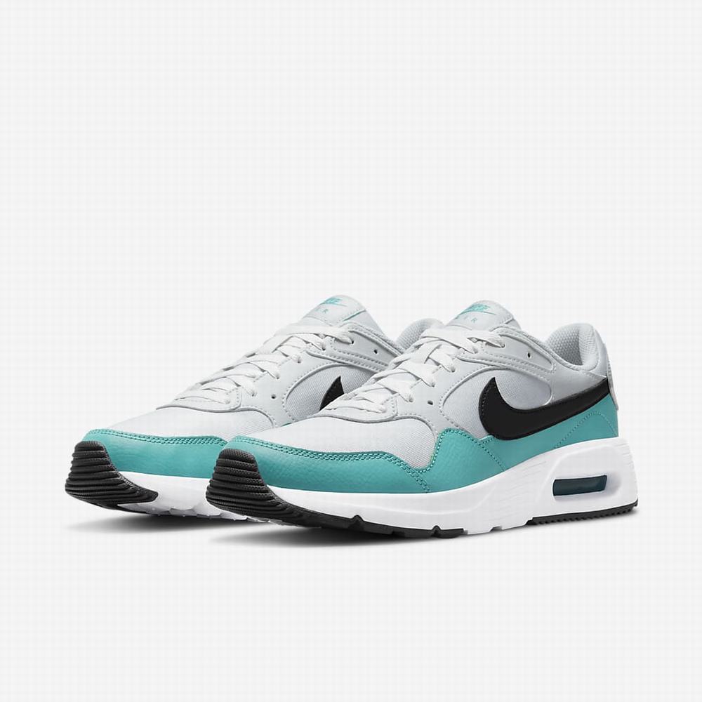 Nike Air Max SC Férfi Utcai Cipő Szürke Világoskék Türkiz Fehér Fekete | NI6325-G62