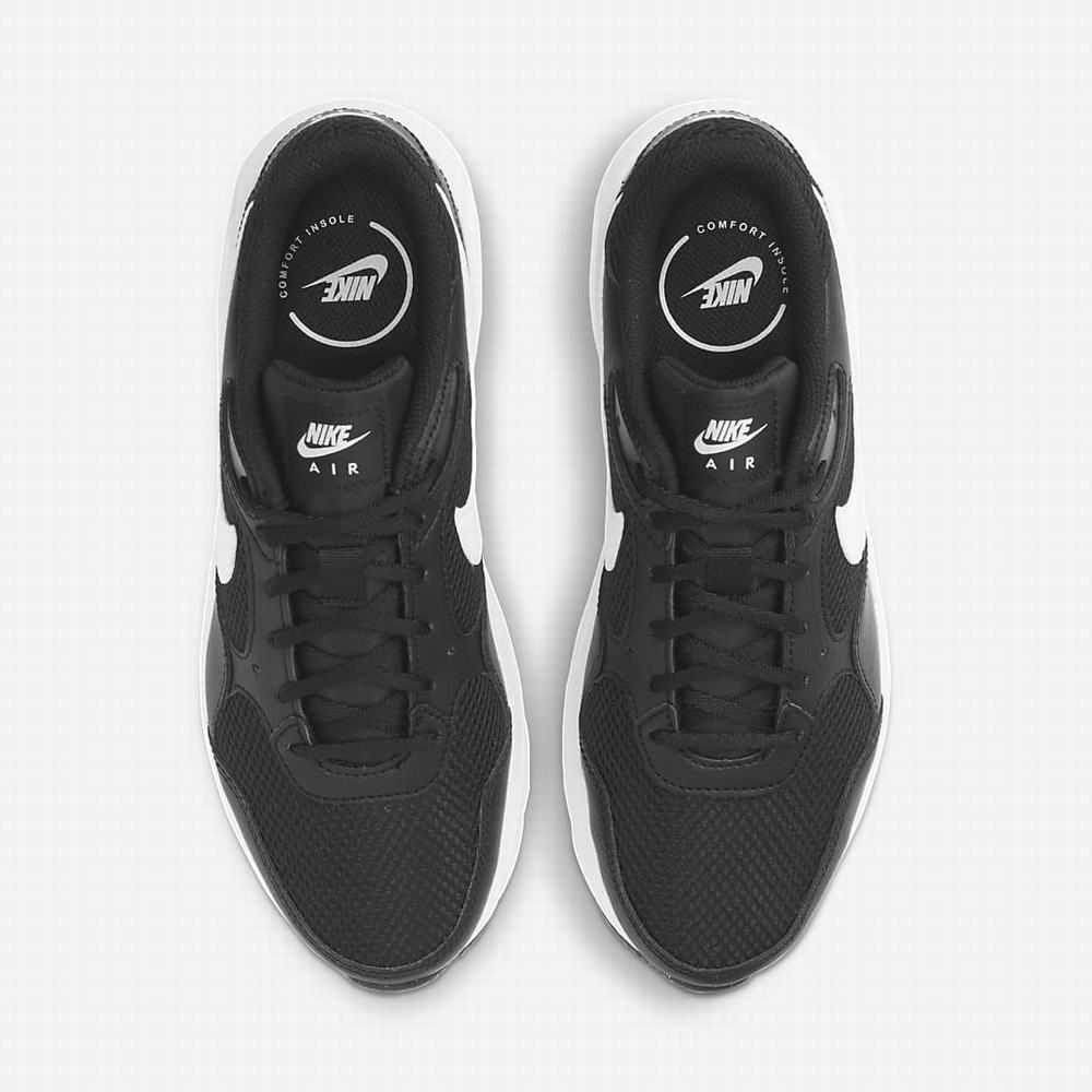 Nike Air Max SC Női Utcai Cipő Fekete Fehér | NI7541-K06