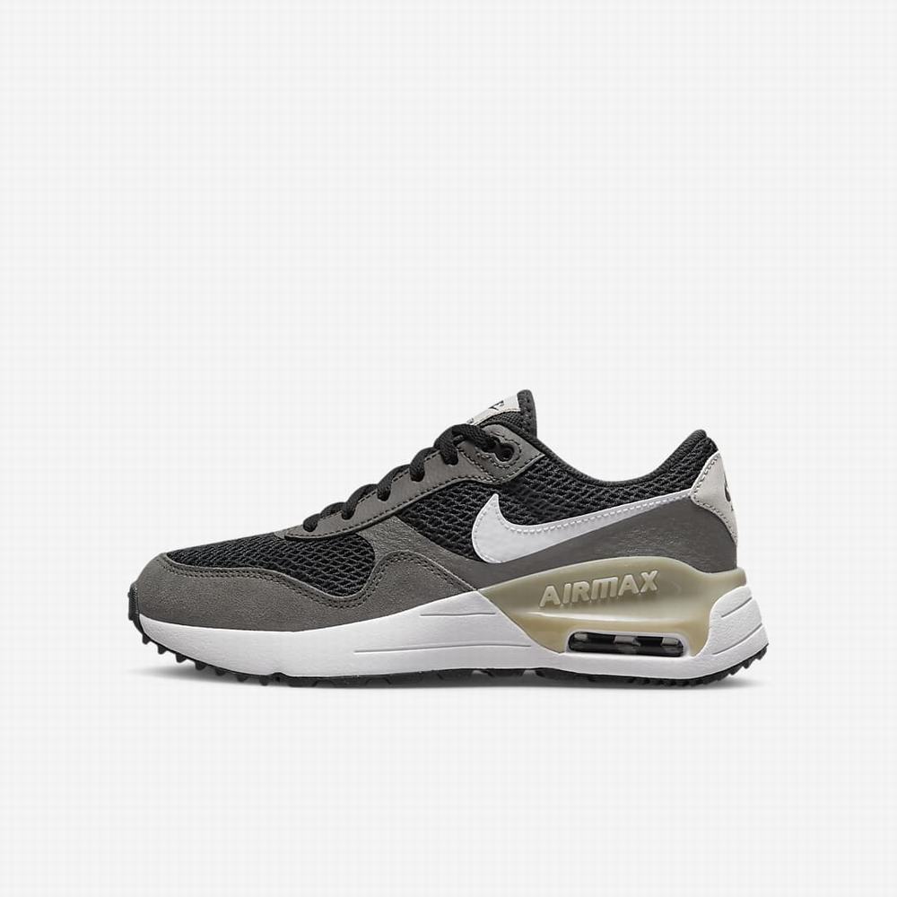 Nike Air Max SYSTM Gyerek Utcai Cipő Sötétszürke Fehér | NI8970-W59