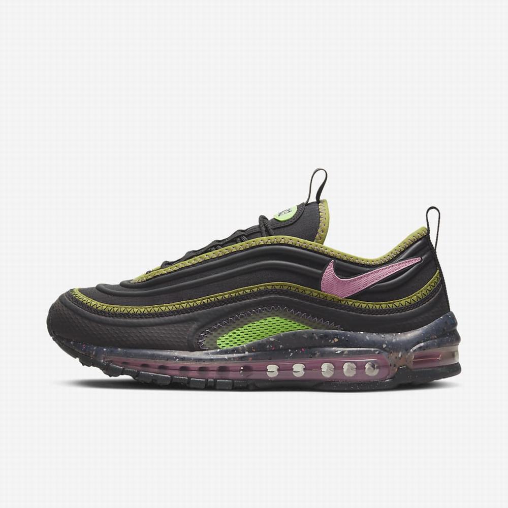 Nike Air Max Terrascape 97 Férfi Utcai Cipő Fekete Világos Zöld Rózsaszín | NI8379-R64