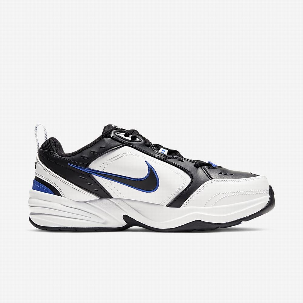Nike Air Monarch IV (Extra Wide) Férfi Utcai Cipő Fekete Fehér Fekete | NI5481-D42