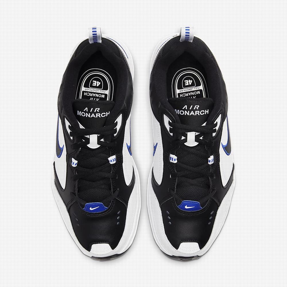 Nike Air Monarch IV (Extra Wide) Férfi Utcai Cipő Fekete Fehér Fekete | NI5481-D42