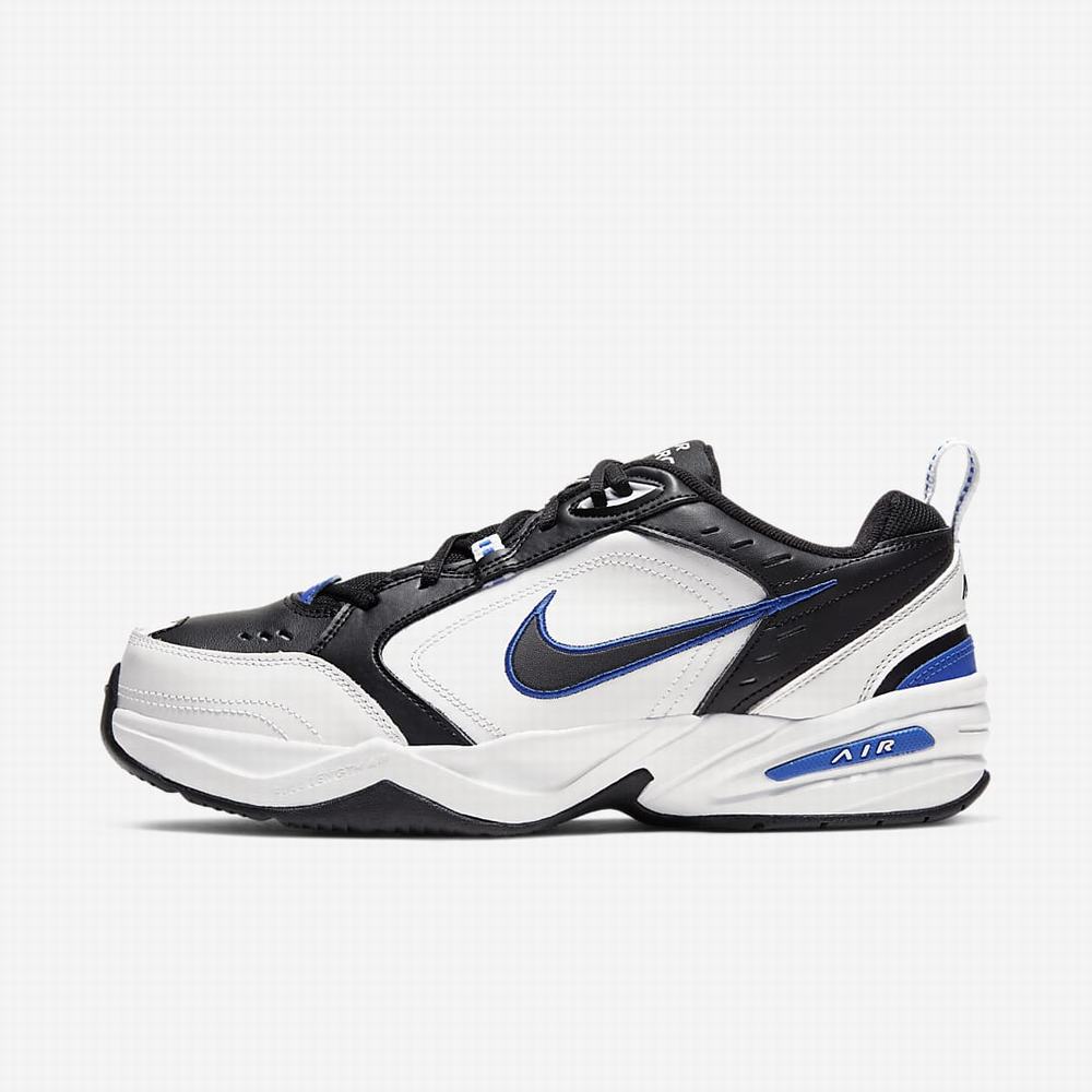 Nike Air Monarch IV (Extra Wide) Férfi Utcai Cipő Fekete Fehér Fekete | NI5481-D42
