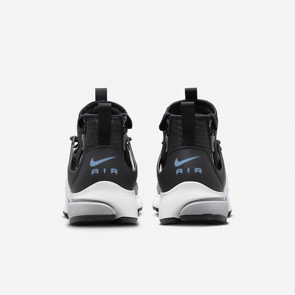 Nike Air Presto Mid Utility Férfi Utcai Cipő Sötétszürke Fehér Szürke Kék | NI1690-J09