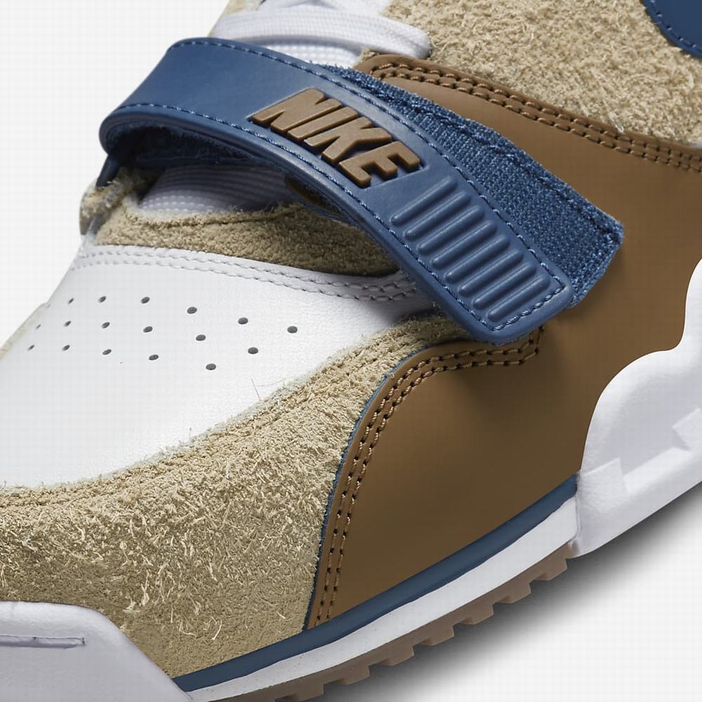Nike Air Trainer 1 Férfi Utcai Cipő Szürke Világos Zöld Barna Fehér Kék | NI7145-Q58