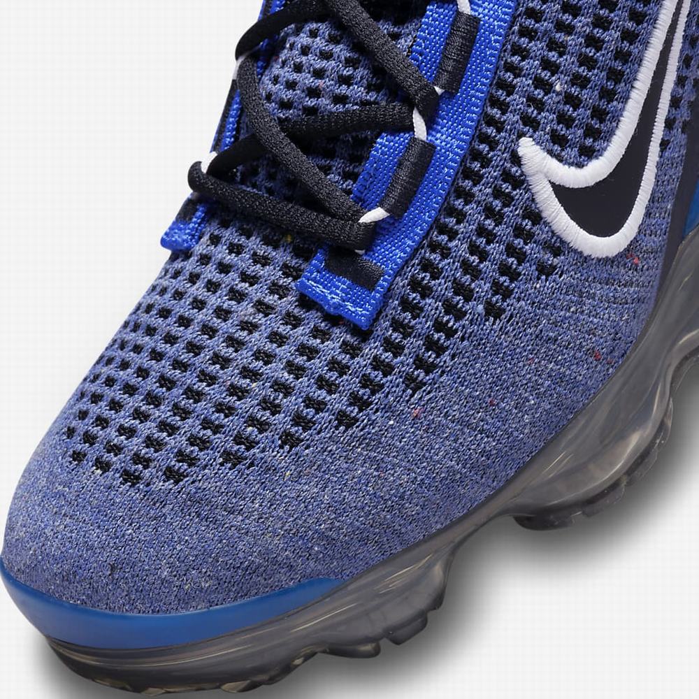 Nike Air VaporMax 2021 FK Gyerek Utcai Cipő Királykék Fehér Sötétszürke Fekete | NI6231-U51