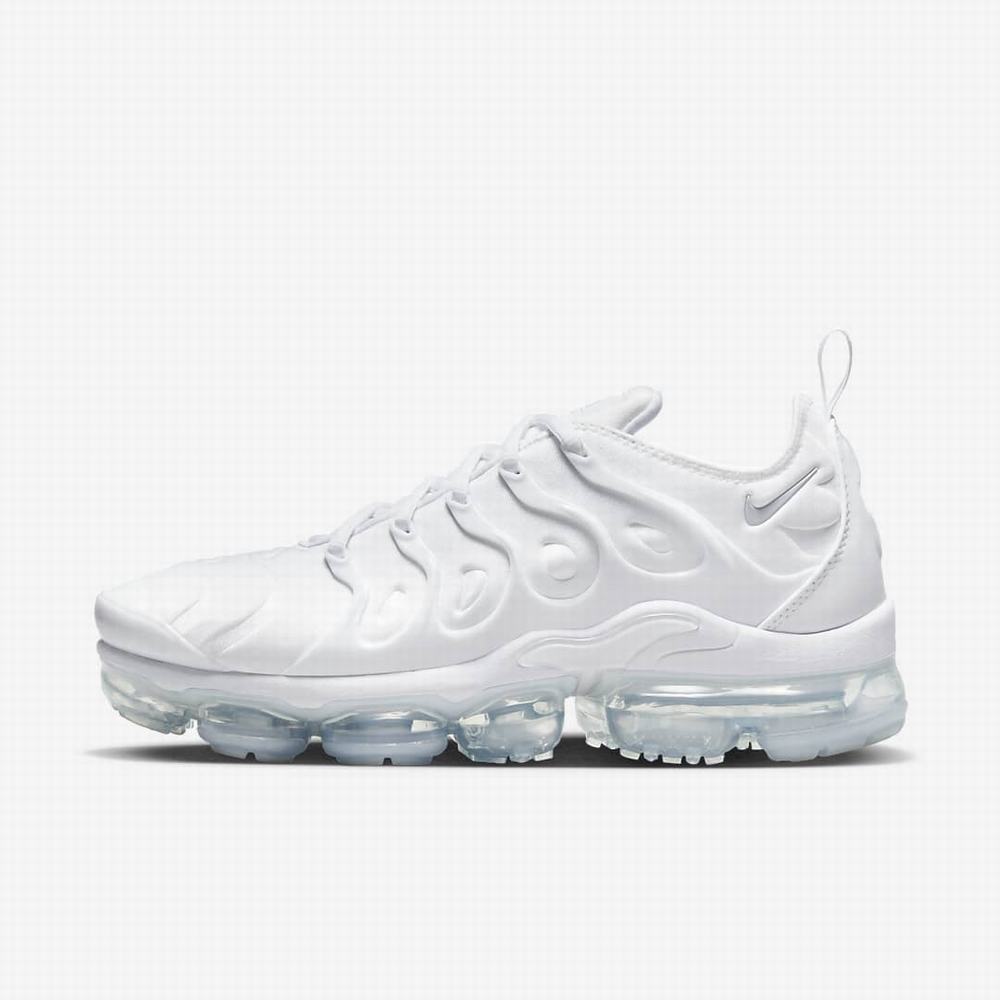 Nike Air VaporMax Plus Férfi Utcai Cipő Fehér Platina Fehér | NI9762-G72
