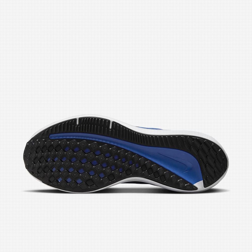 Nike Air Winflo 9 Férfi Futócipő Fekete Királykék Kék Fehér | NI8310-X19