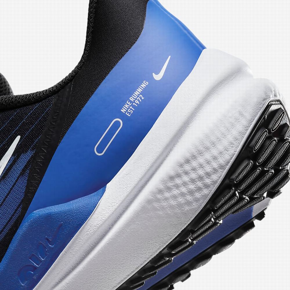 Nike Air Winflo 9 Férfi Futócipő Fekete Királykék Kék Fehér | NI8310-X19