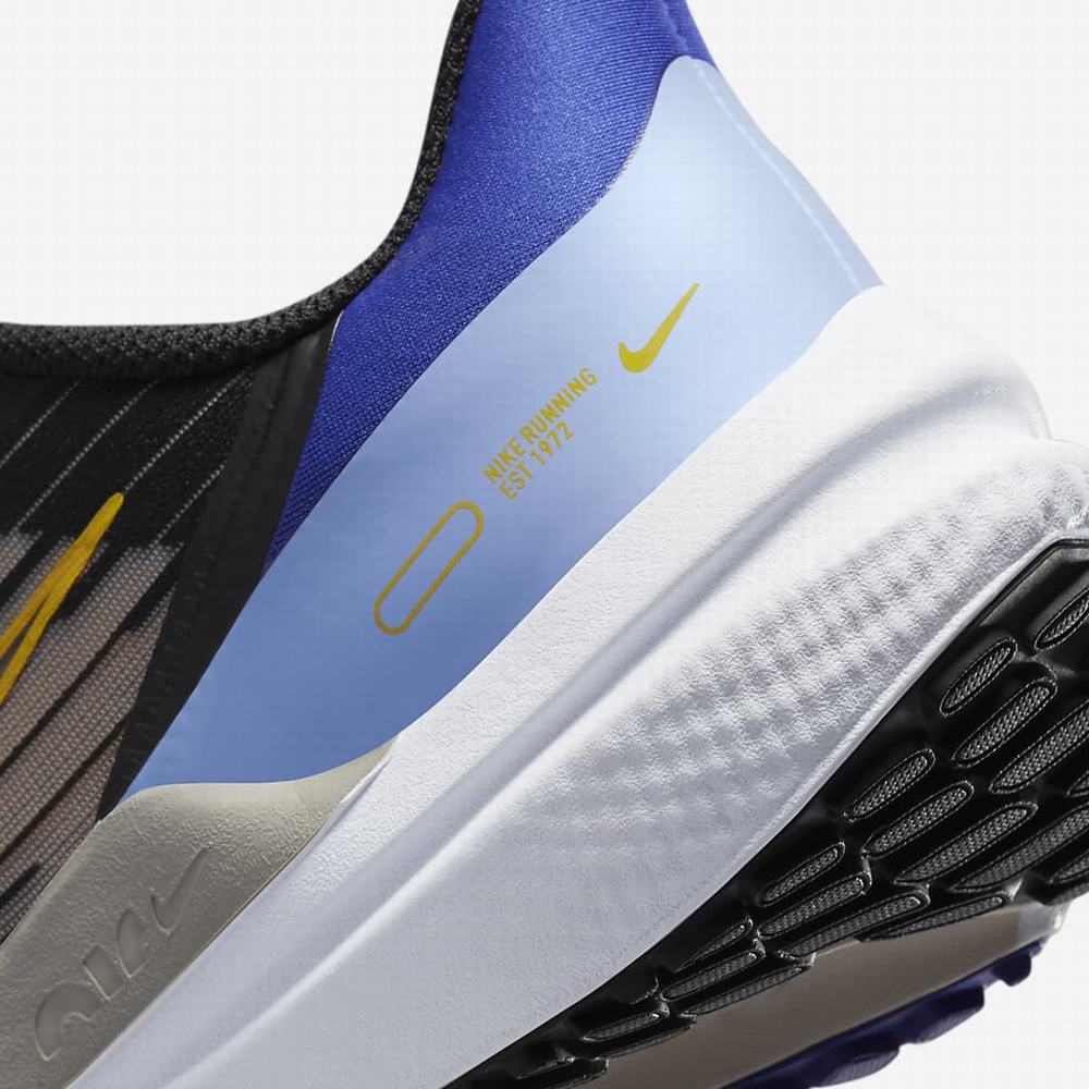 Nike Air Winflo 9 Női Futócipő Fekete Sárga | NI3605-C19