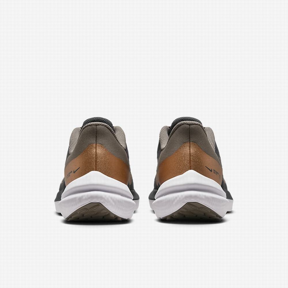 Nike Air Winflo 9 Női Futócipő Sötétszürke Olivazöld Szürke Metal Réz Metal Titán | NI7642-V72