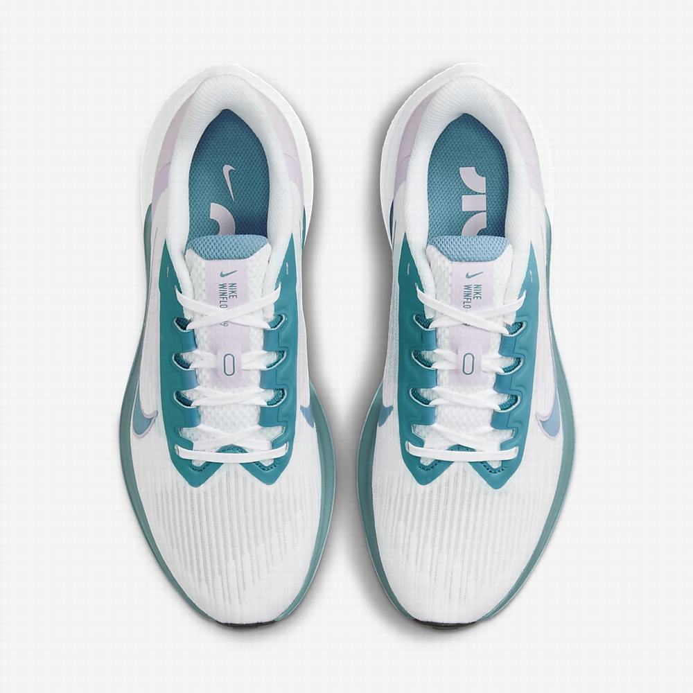 Nike Air Winflo 9 Premium Női Futócipő Fehér Fekete | NI3098-L47