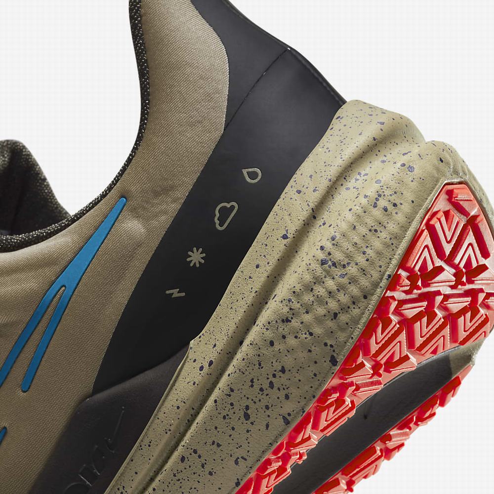 Nike Air Winflo 9 Shield Férfi Futócipő Szürke Khaki Fekete Kék | NI9635-U14