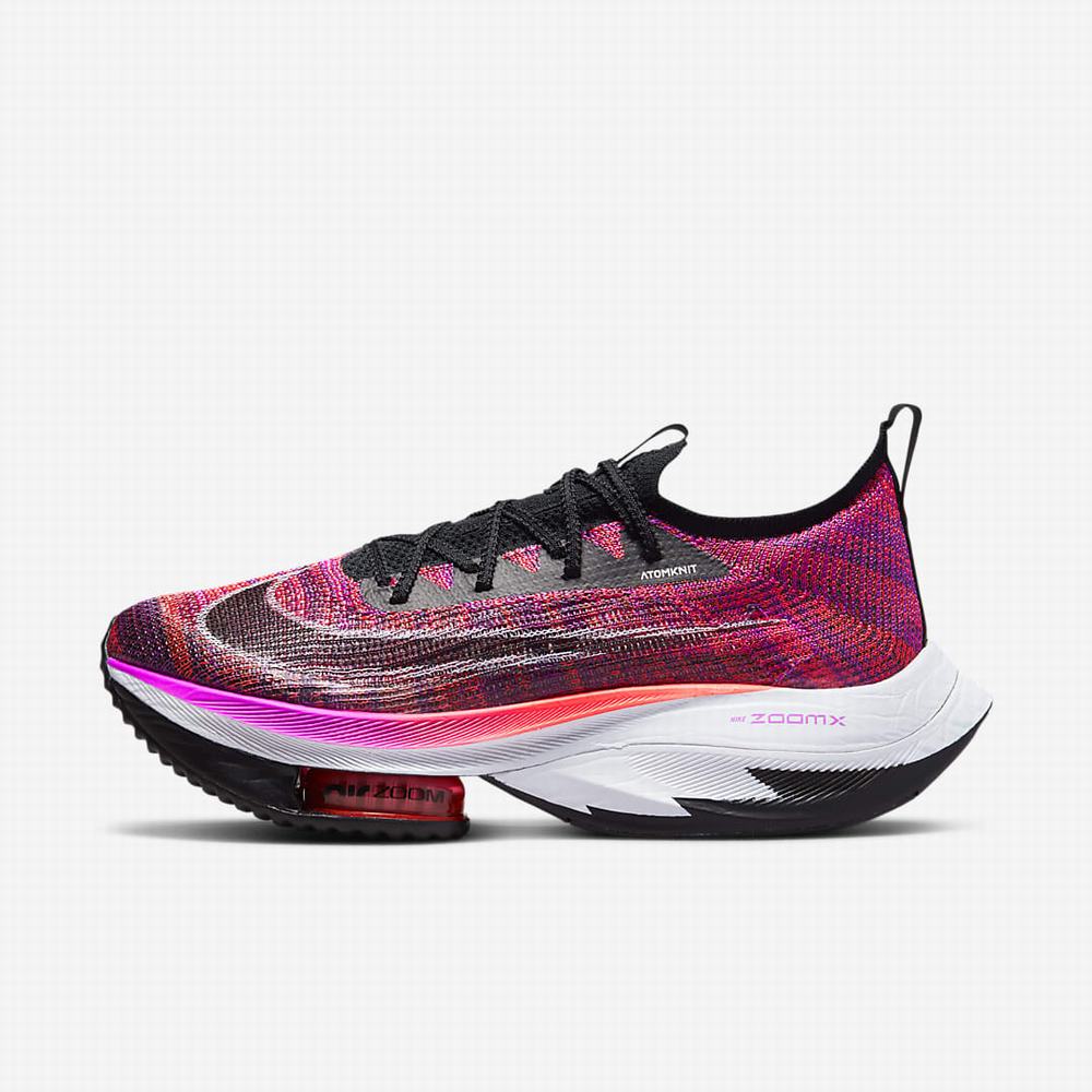 Nike Air Zoom Alphafly NEXT% Flyknit Női Futócipő Lila Piros Fekete | NI4627-W67