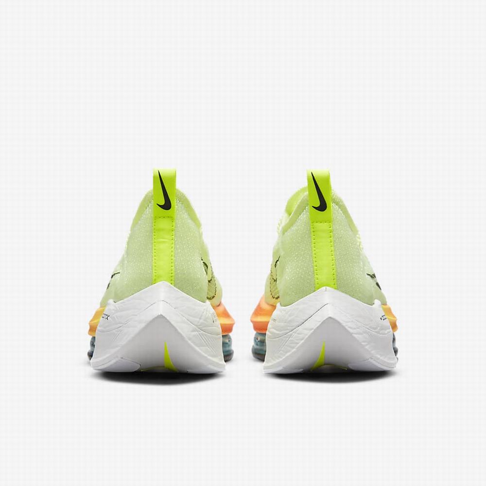 Nike Air Zoom Alphafly NEXT% Flyknit Női Futócipő Zöld Narancssárga Türkiz Fekete | NI5061-Q42
