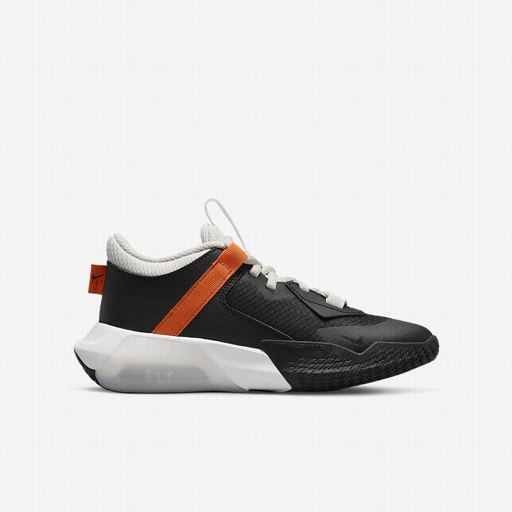 Nike Air Zoom Crossover Gyerek Kosárlabda Cipő Fekete Narancssárga Fehér | NI0269-S02