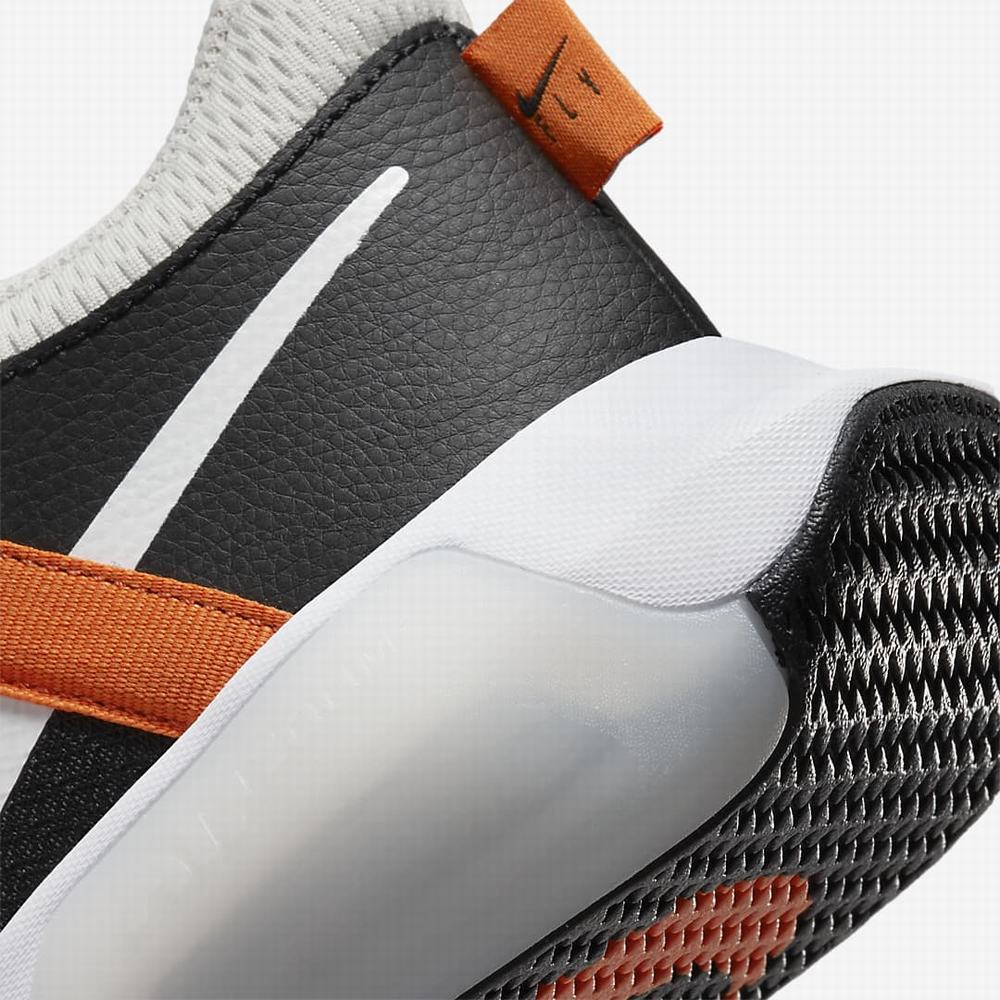 Nike Air Zoom Crossover Gyerek Kosárlabda Cipő Fekete Narancssárga Fehér | NI0269-S02