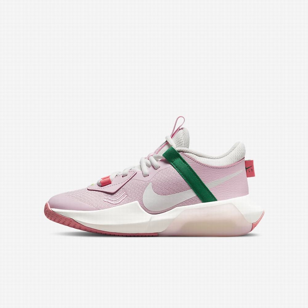 Nike Air Zoom Crossover Gyerek Kosárlabda Cipő Rózsaszín Fehér | NI5987-M36