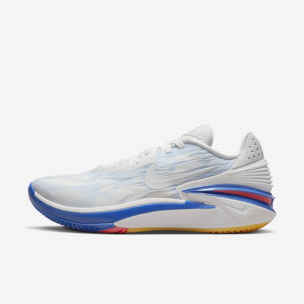 Nike Air Zoom G.T. Cut 2 Férfi Kosárlabda Cipő Fehér Kék Metal Fehér | NI2840-W85