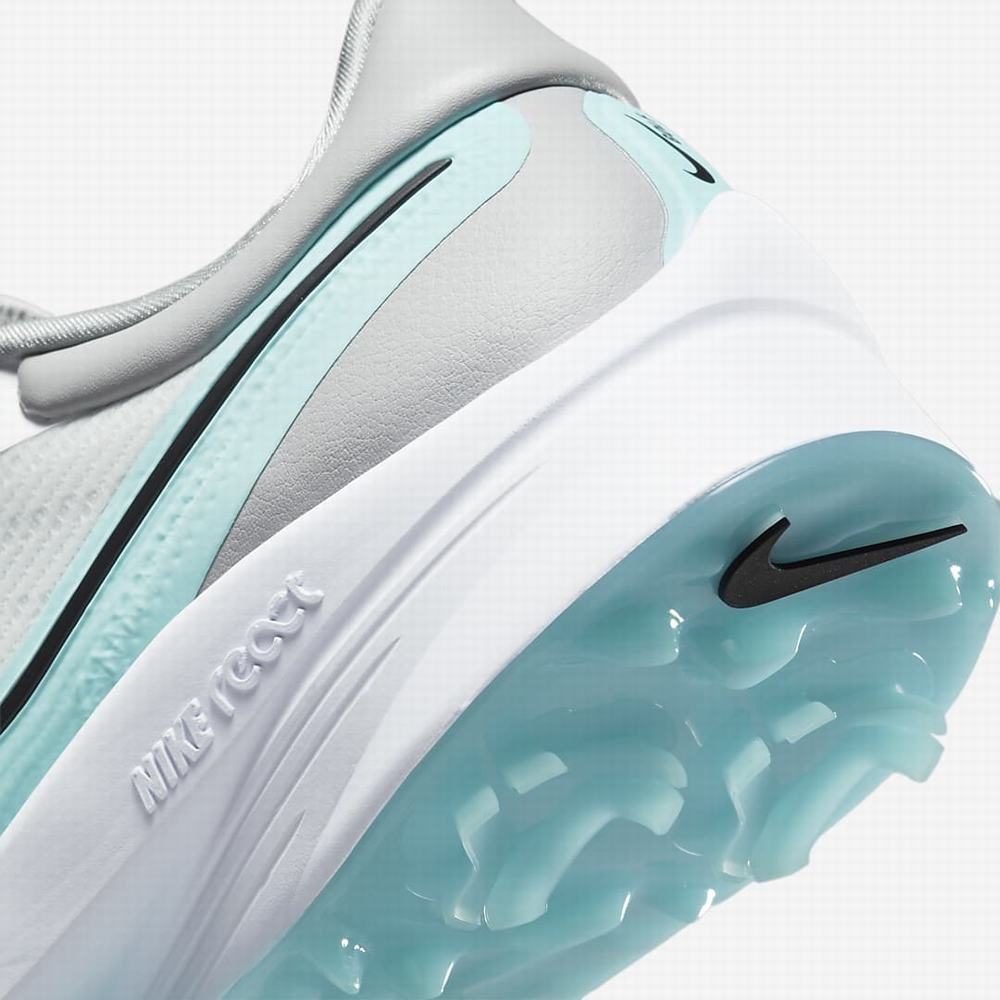 Nike Air Zoom Infinity Tour NEXT% Boa (Wide) Férfi Golf Cipő Fehér Világos Szürke Fekete | NI4359-Z38